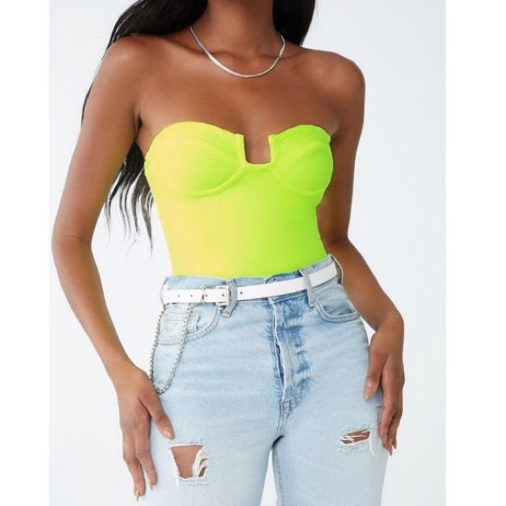 NWT Forever21 neon bodysuit
